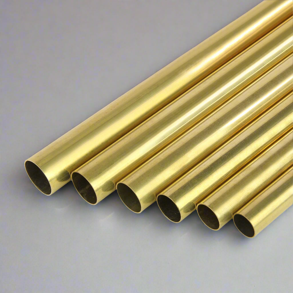 K&S Metal Round Brass Tube 0.45mm Wall (1m Long)