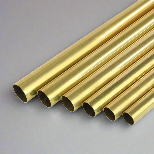 K&S Metal Round Brass Tube 0.45mm Wall (1m Long)