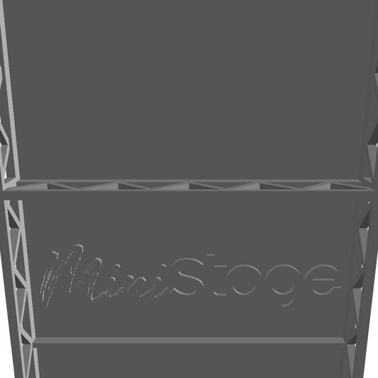 Scale Model of a Steeldeck Portable Stage unit (Rostrum) 1:25