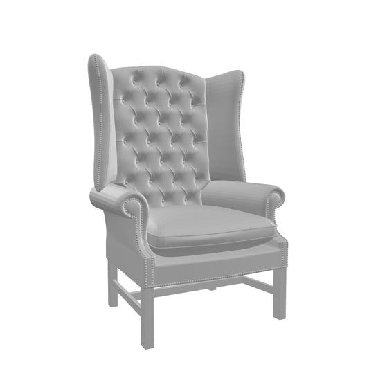 Scale Model of a Georgian Wing Armchair