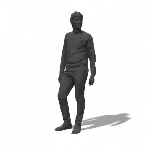 Adam - Figure of a Male Standing wearing casual clothing, trousers and a jumper.